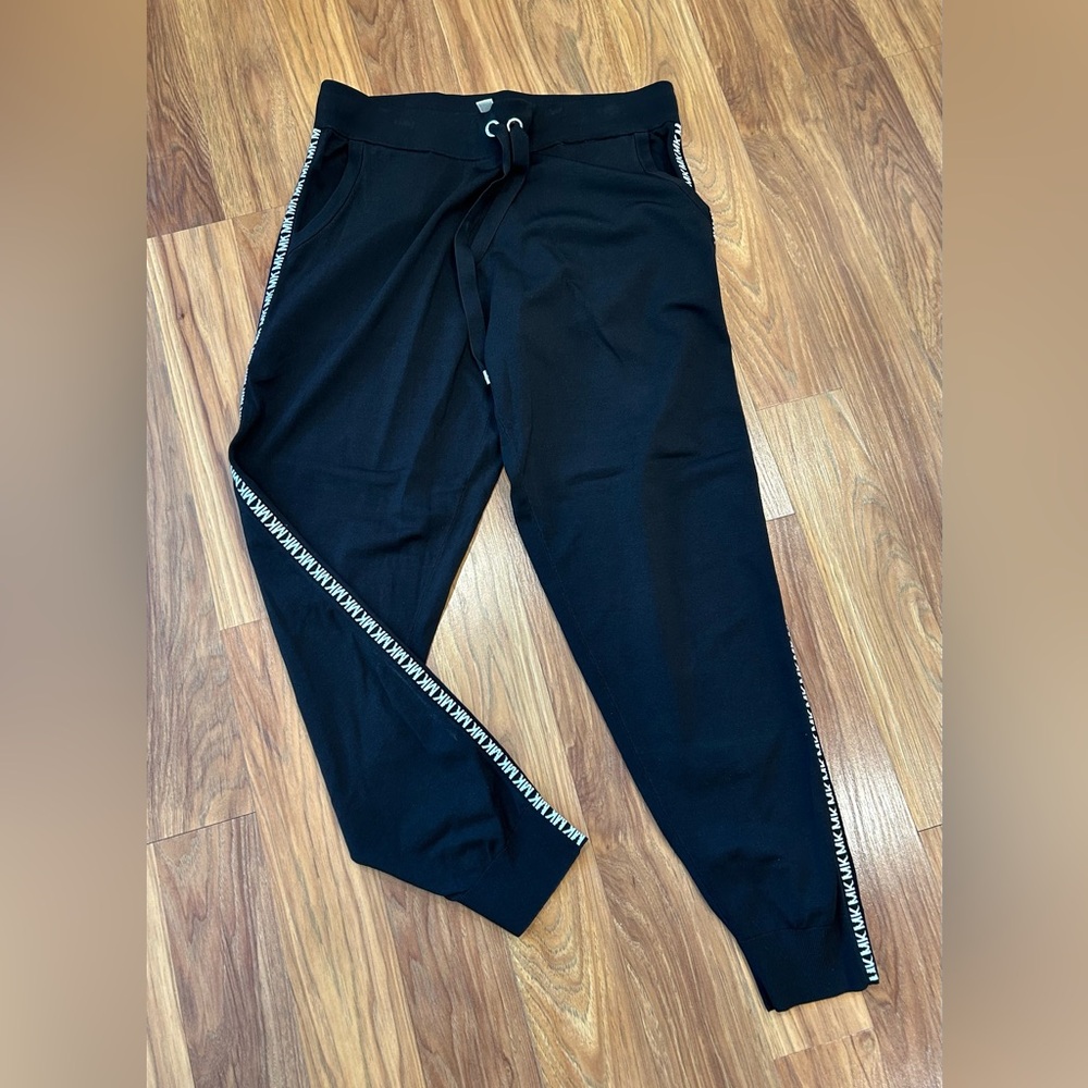 Michael Kors Black Joggers With Logo Detail - Picture 2 of 5